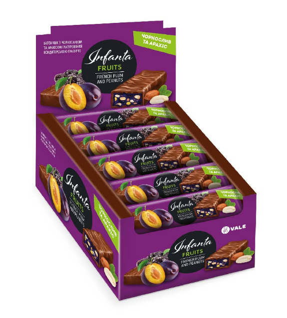 Спортивный батончик Infanta Fruits 24x40 г French Plum and Peanut (100-52-5639629-20)