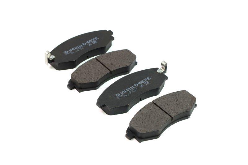 Тормозные колодки дисковые INTELLI Hyundai Sonata передние (D487E) Тормозные колодки дисковые INTELLI Hyundai Sonata передние (D487E)