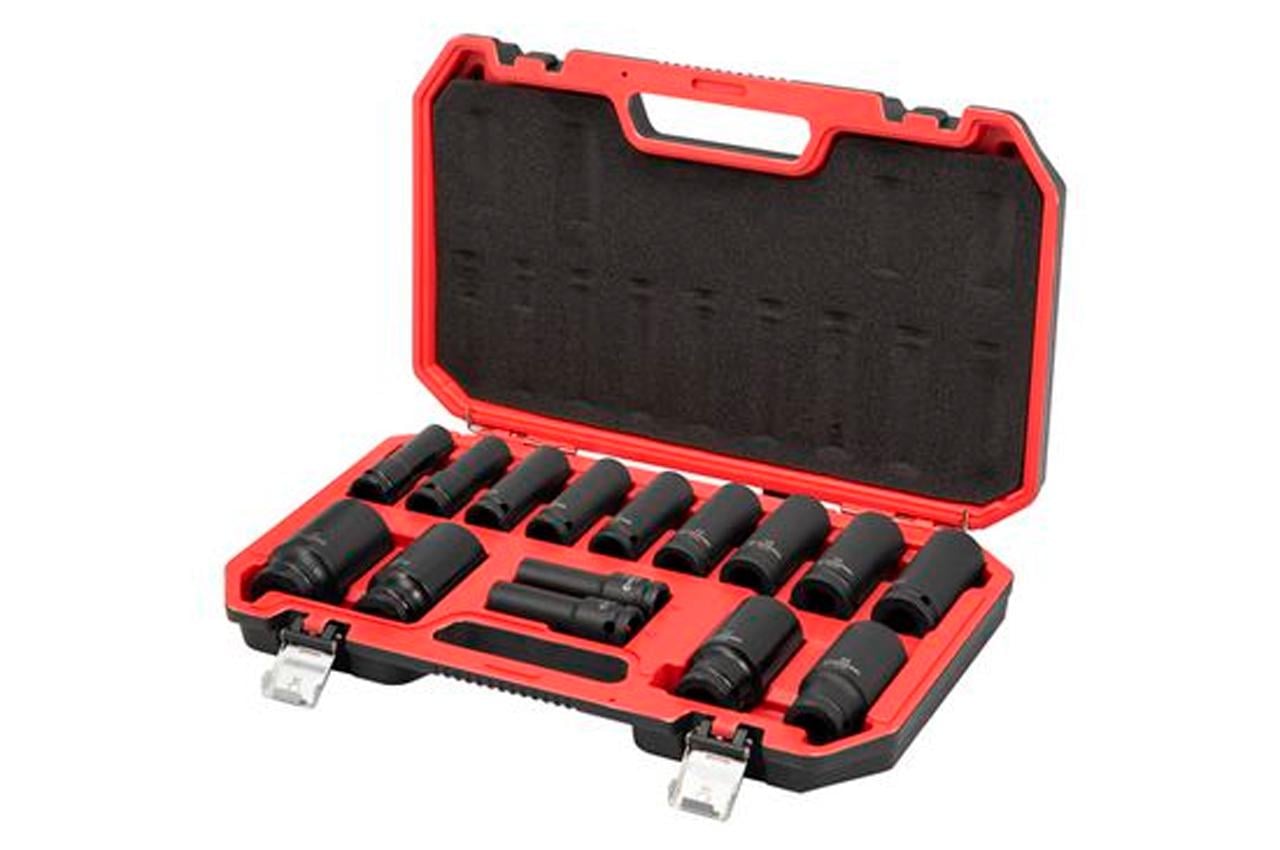 Набір ударнихголовок Intertool-Storm подовжені 1/2"x10-32 мм 15 шт. (ET-8504)