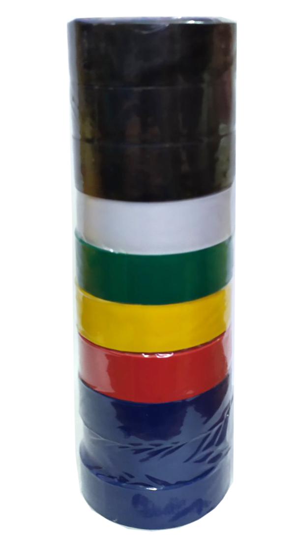 Изоляционная лента ПВХ 10 м Разноцветный (3612) Изоляционная лента ПВХ 10 м Разноцветный (3612)