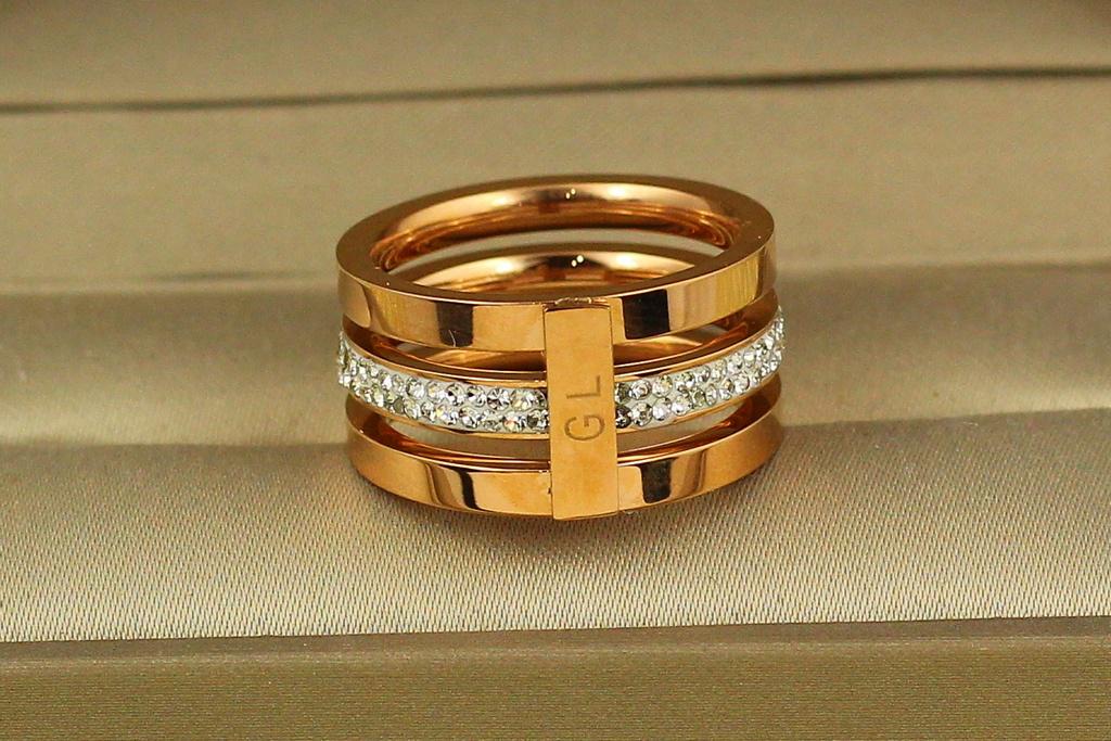 Кольцо Xuping Jewelry GL тройное р. 17 Золотистый (1503496628)