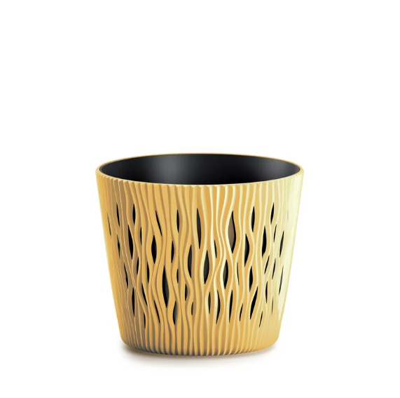 Горшек круглый Prosperplast Sandy Round 13 см Горчичный (DSR130-117U)