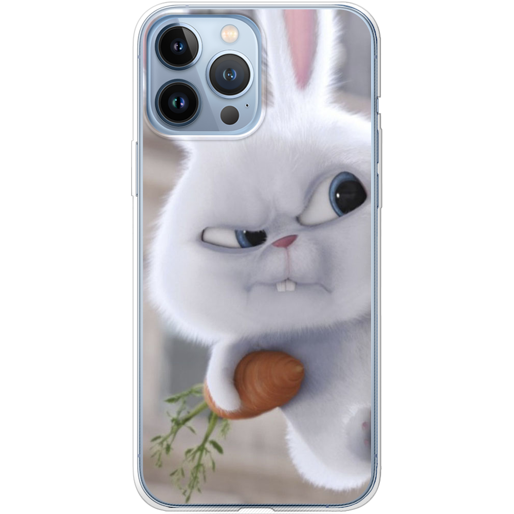 Чохол BoxFace iPhone 13 Pro Rabbit Snowball Прозорий силікон (43365-up1116-43365)