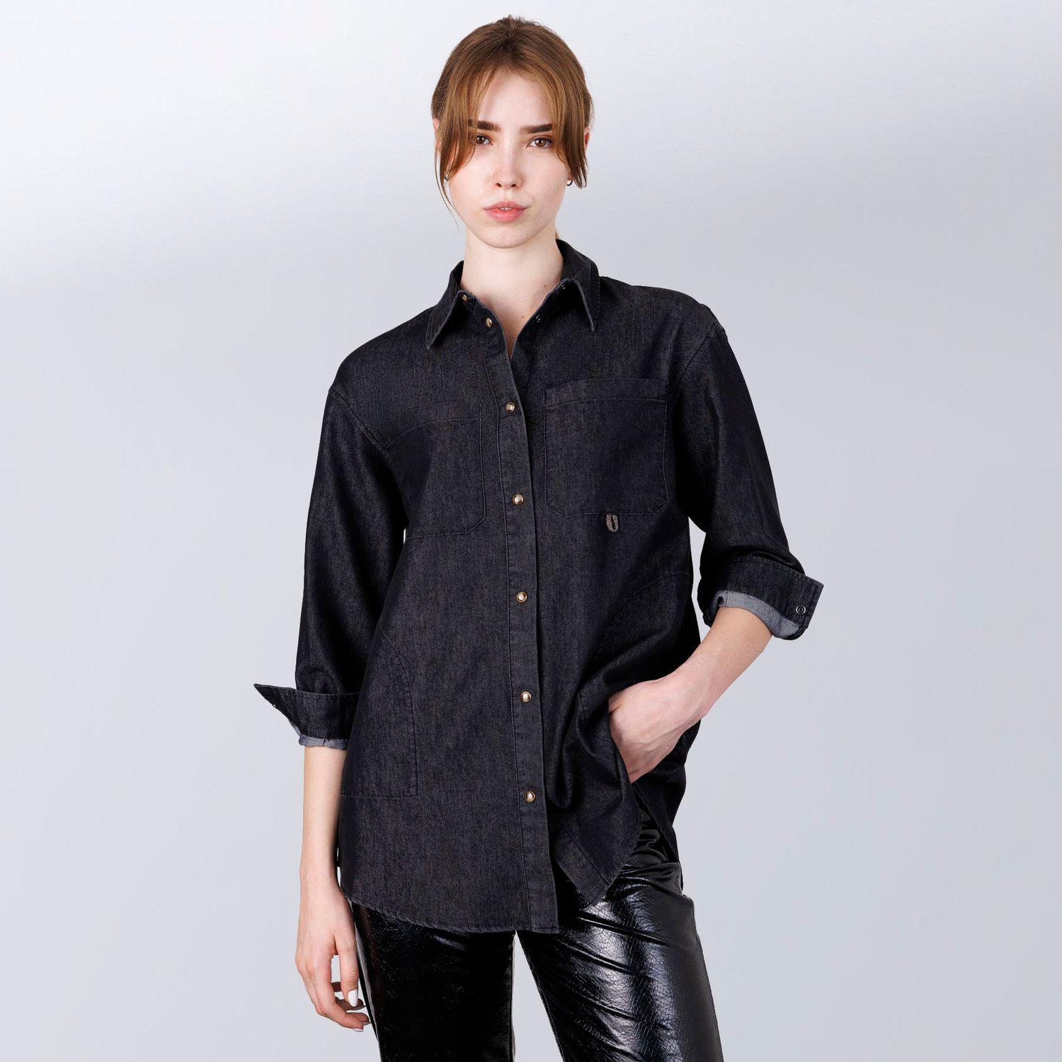 Сорочка жіноча повсякденна Brunello Cucinelli M Чорний (1578500)