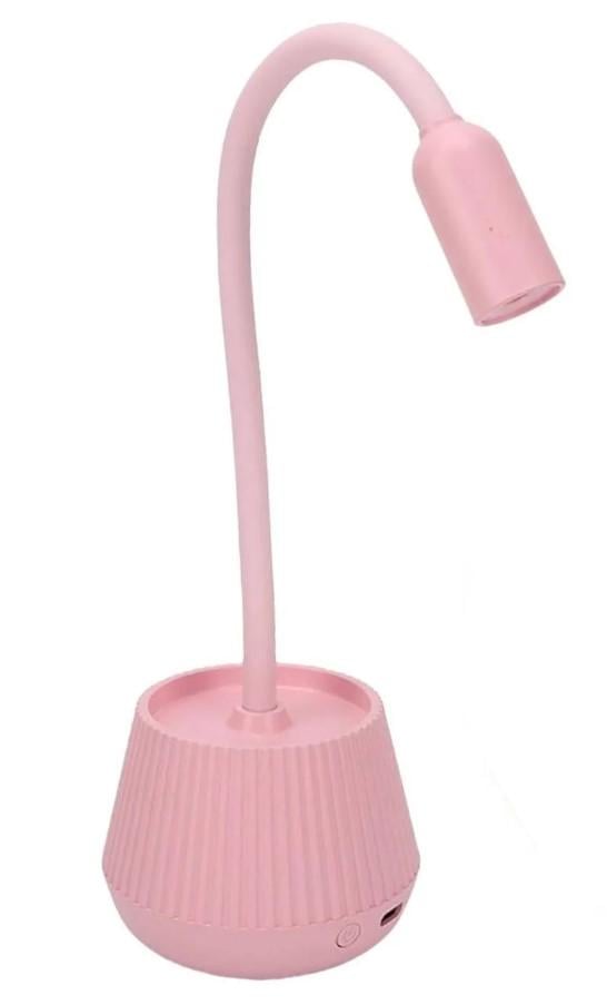 Лампа UV/LED YXW006 на акумуляторі та з USB 6 Вт Рожевий