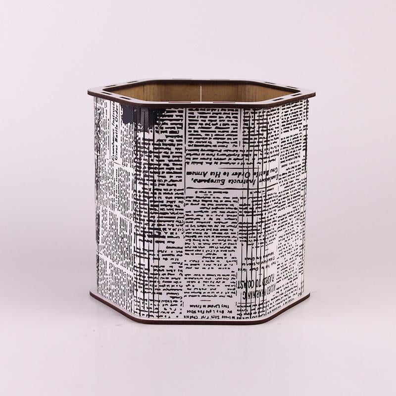 Коробка шестигранна 15х15 см я (3135)