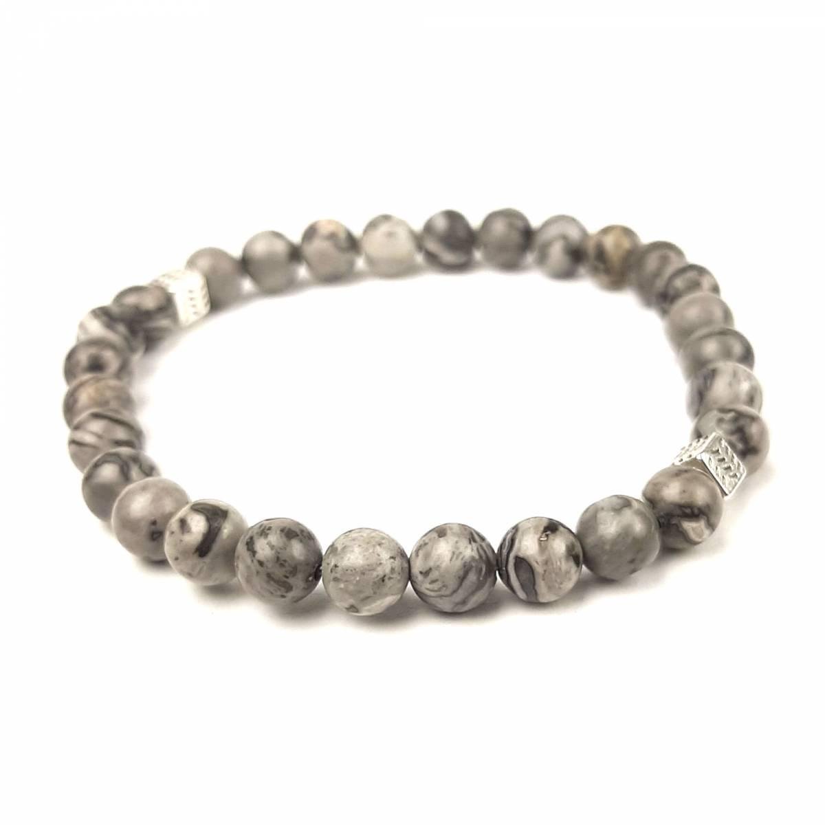 Браслет DARSANA из натурального камня яшма мраморная (DRSU001025)