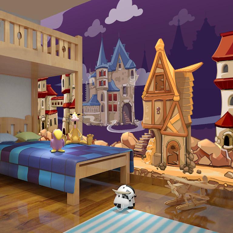 Фотообои 3D для детской комнаты Королевство