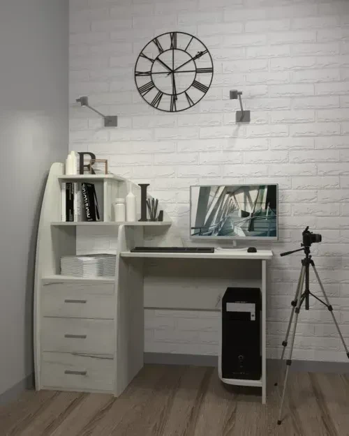 Стіл письмовий Kontinent СКП-2 №10 130х55х130 см Дуб Сонома (63116429) - фото 4 Стіл письмовий Kontinent СКП-2 №10 130х55х130 см Дуб Сонома (63116429) - фото 4