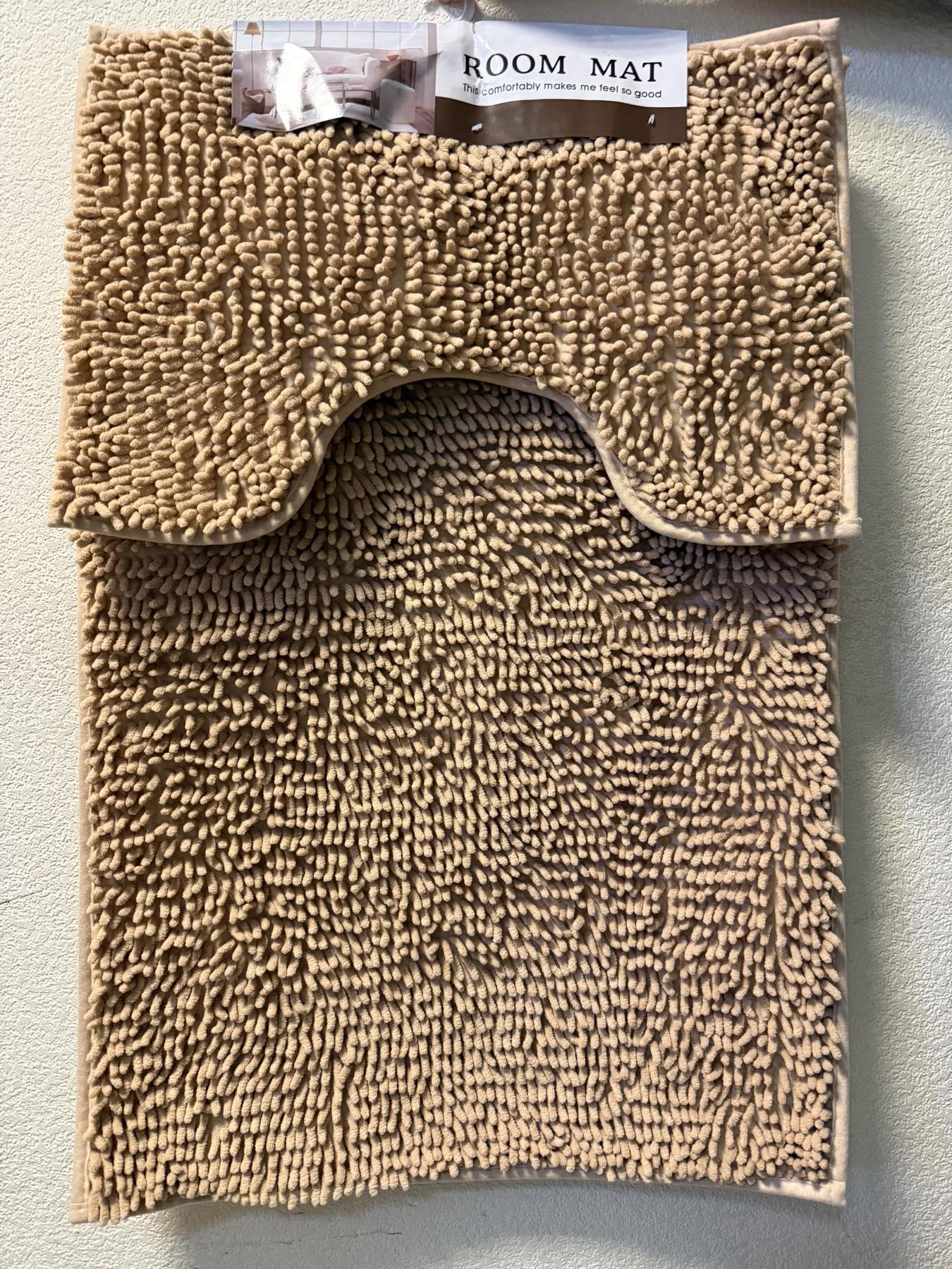 Набор ковриков для ванной комнаты Премиум Лапша на латексной основе 2 шт. 90х60х2 см бежевый (RM 0013) Набор ковриков для ванной комнаты Премиум Лапша на латексной основе 2 шт. 90х60х2 см бежевый (RM 0013)