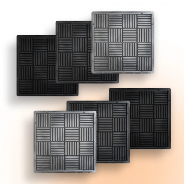 Форми для тротуарної плитки Верес-2007 Печиво 300х300 мм 6 шт. (1010306-3174) - фото 1 Форми для тротуарної плитки Верес-2007 Печиво 300х300 мм 6 шт. (1010306-3174) - фото 1