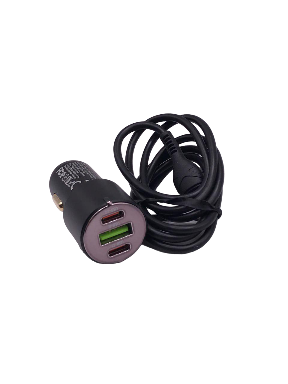 Автомобільний зарядний пристрій Hoco NZ6 45 W з кабелем Type-C to Lightning