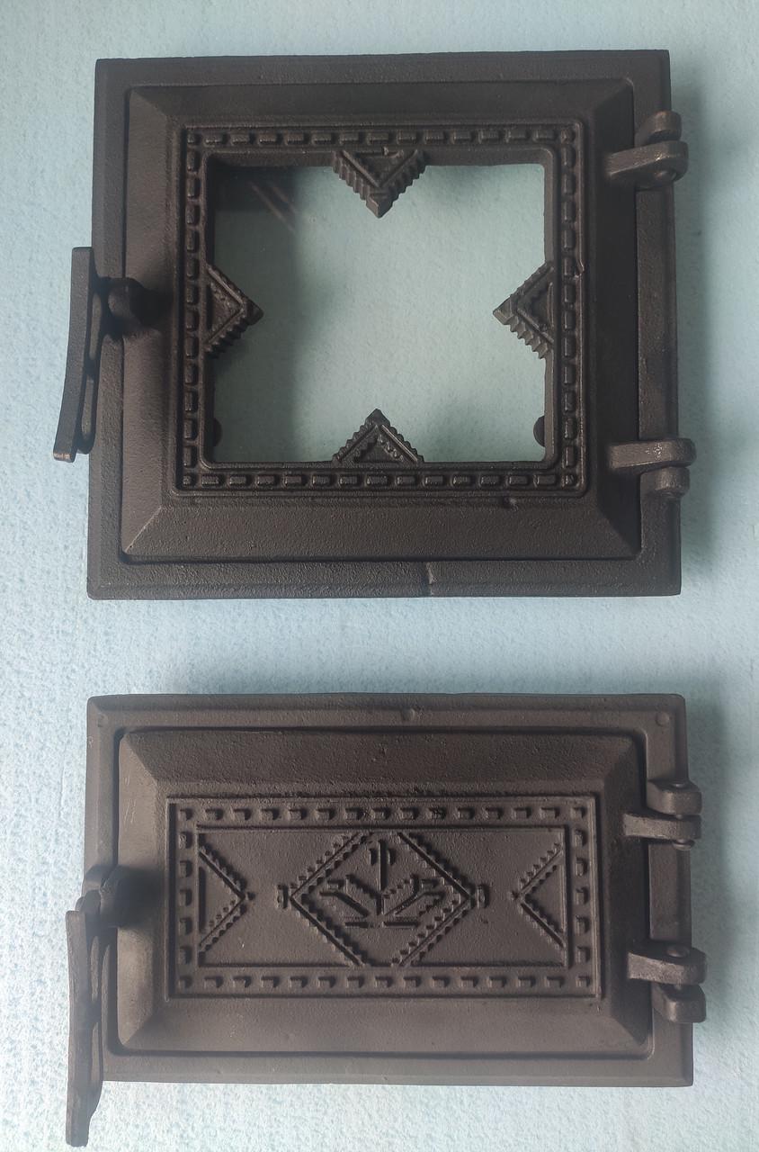 Дверцята для печі зі склом