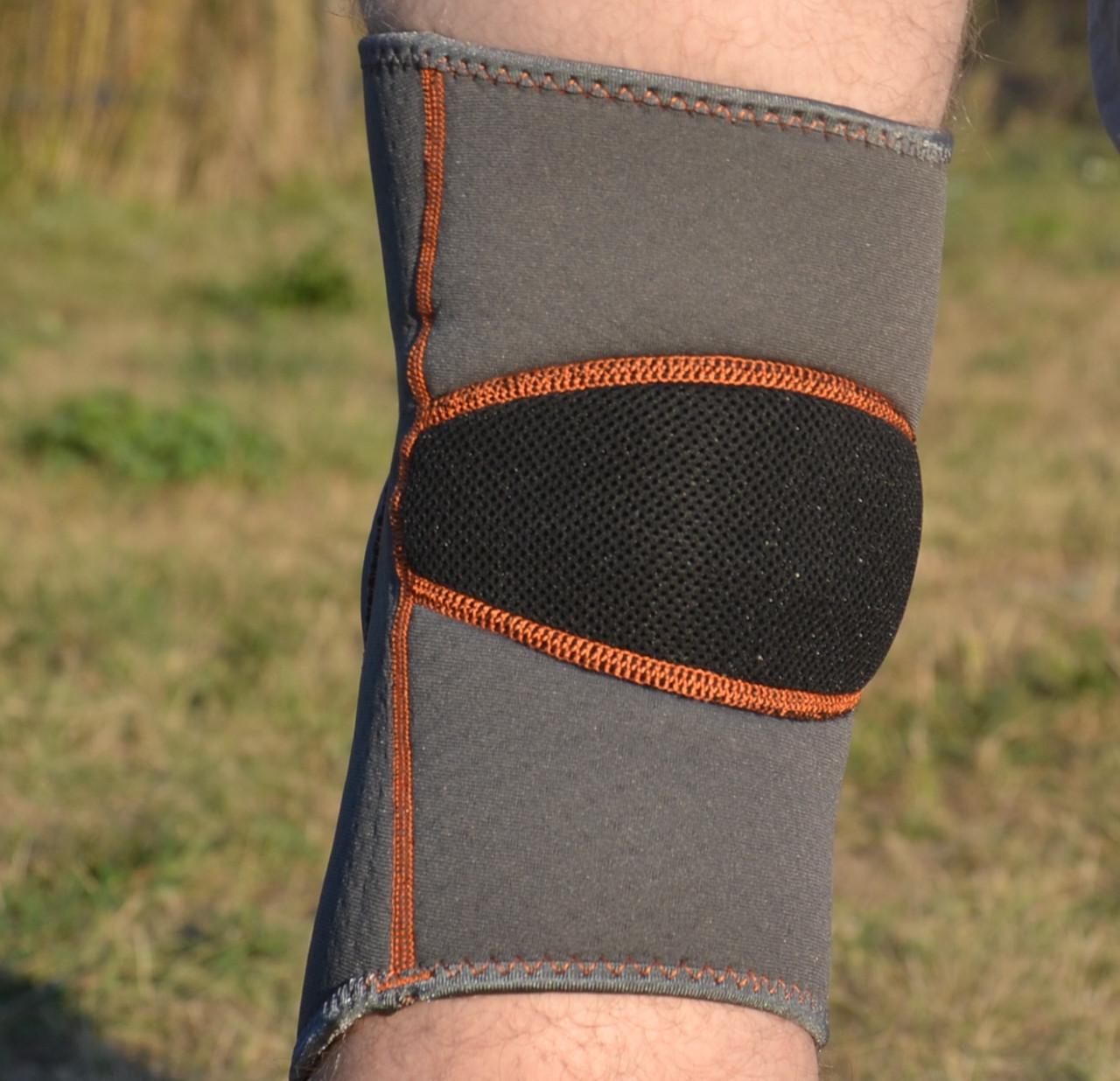 Наколенник MadMax MFA-297 Knee Support with Patella Stabilizer XL Dark Grey/Orange (27343099) - фото 6 Наколенник MadMax MFA-297 Knee Support with Patella Stabilizer XL Dark Grey/Orange (27343099) - фото 6