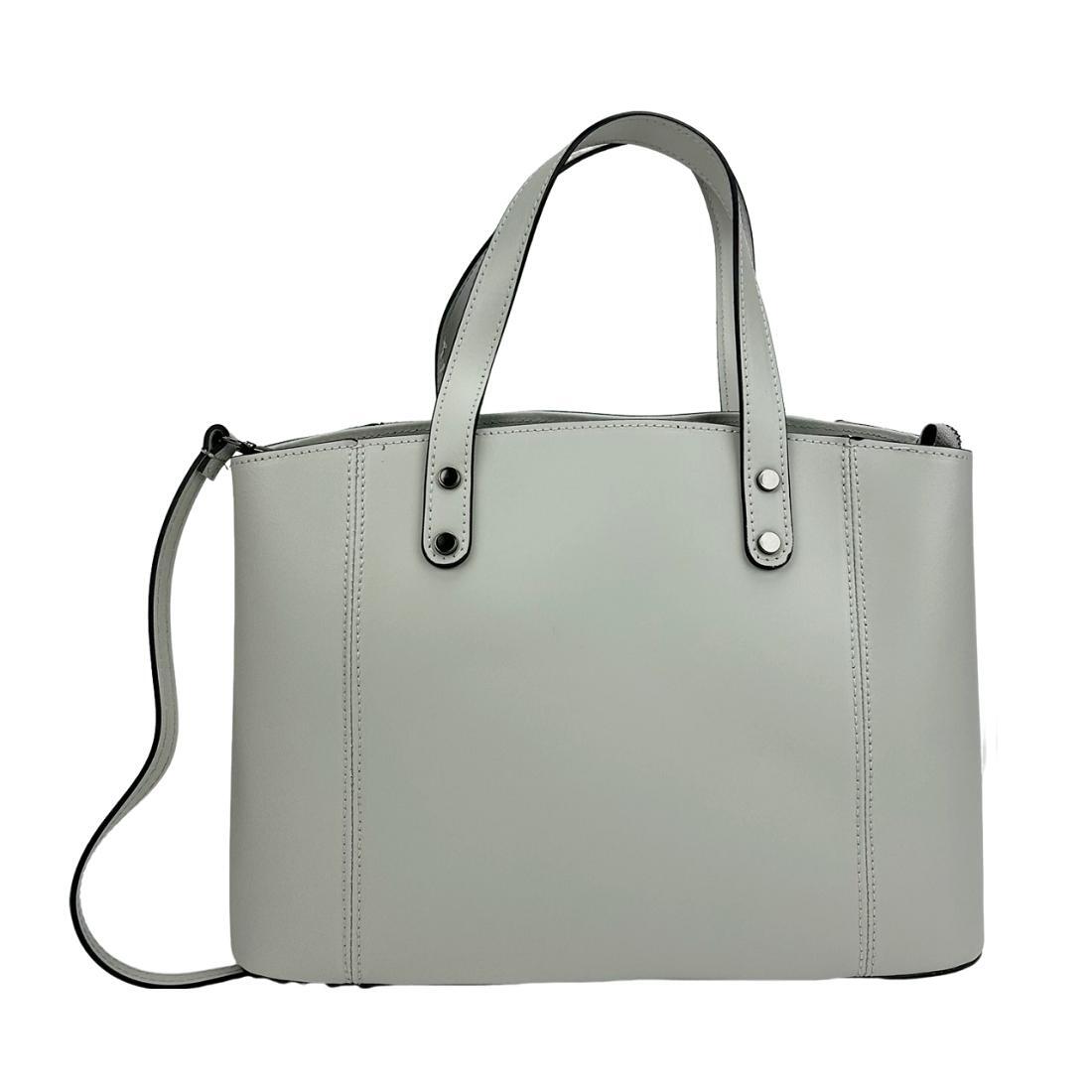 Женская сумка Royal Bag F-IT-76110G кожаная Серый (7801)