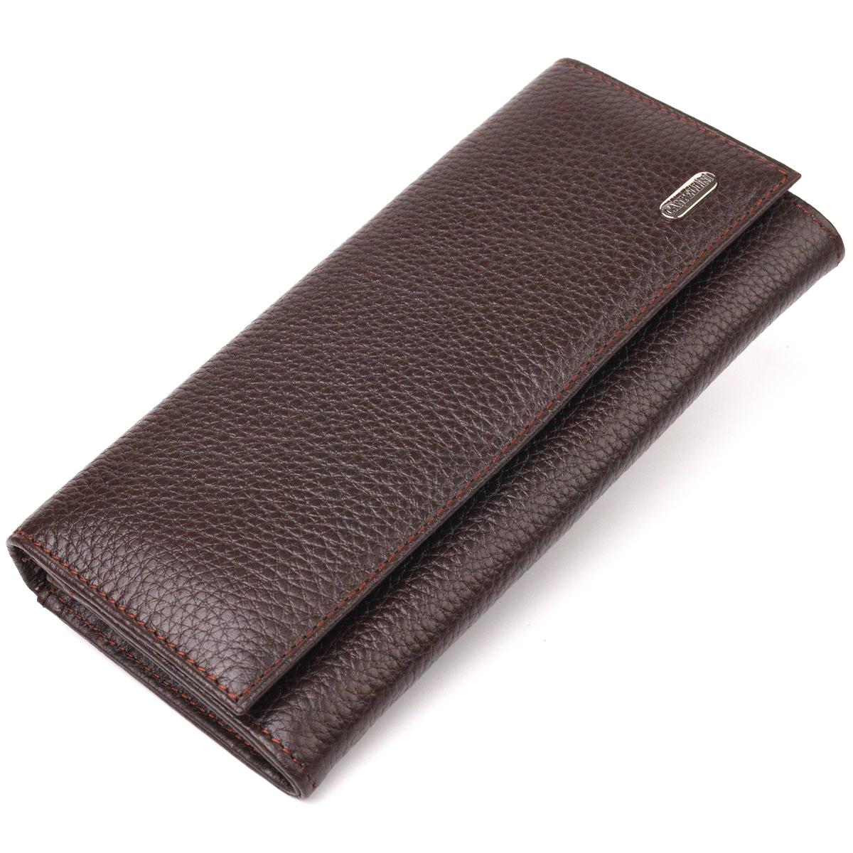 Кошелек кожаный женский Canpellini Wallet 21629 Коричневый (55408)