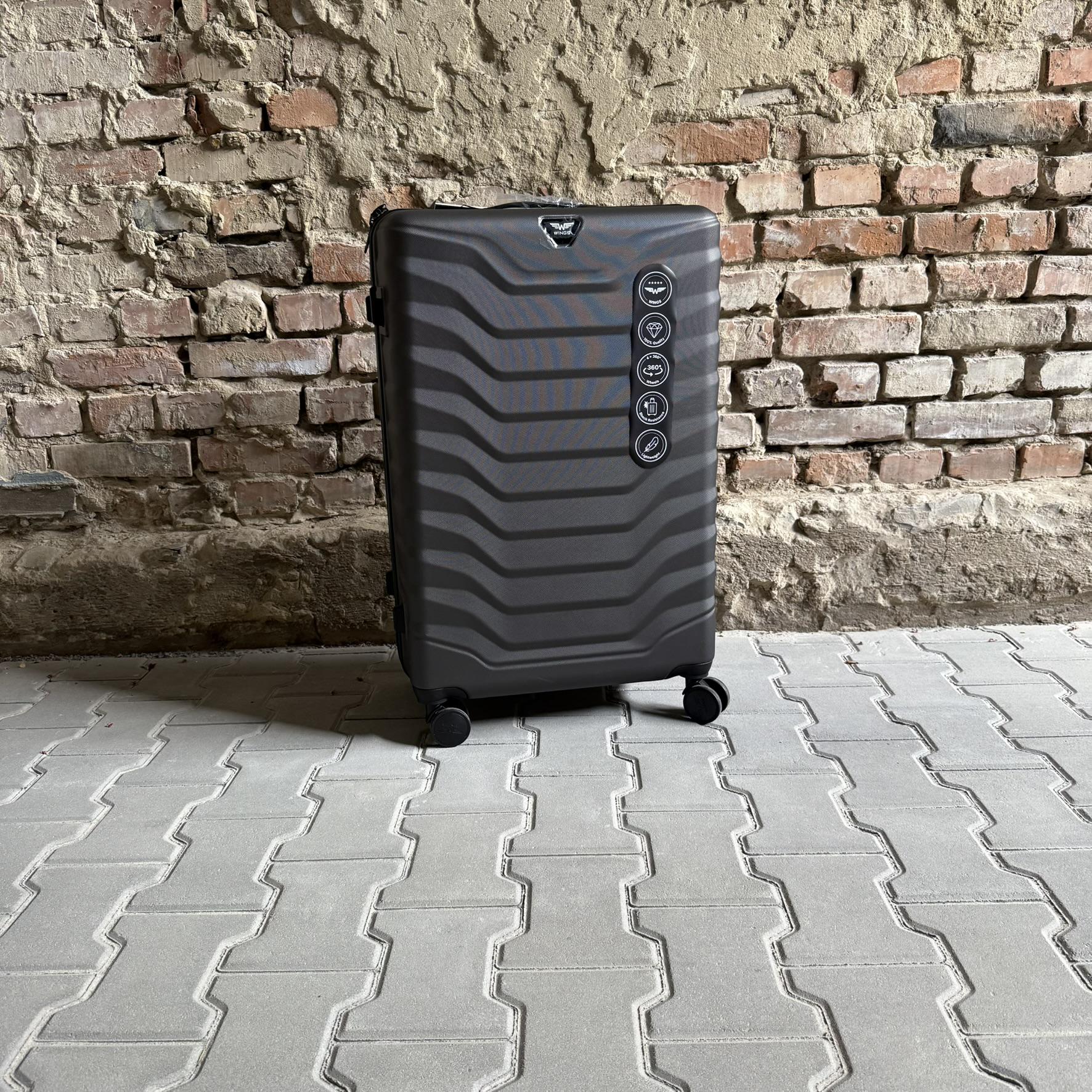 Валіза Wings PEA01 дорожня L Графітовий (26557307) - фото 2 Валіза Wings PEA01 дорожня L Графітовий (26557307) - фото 2