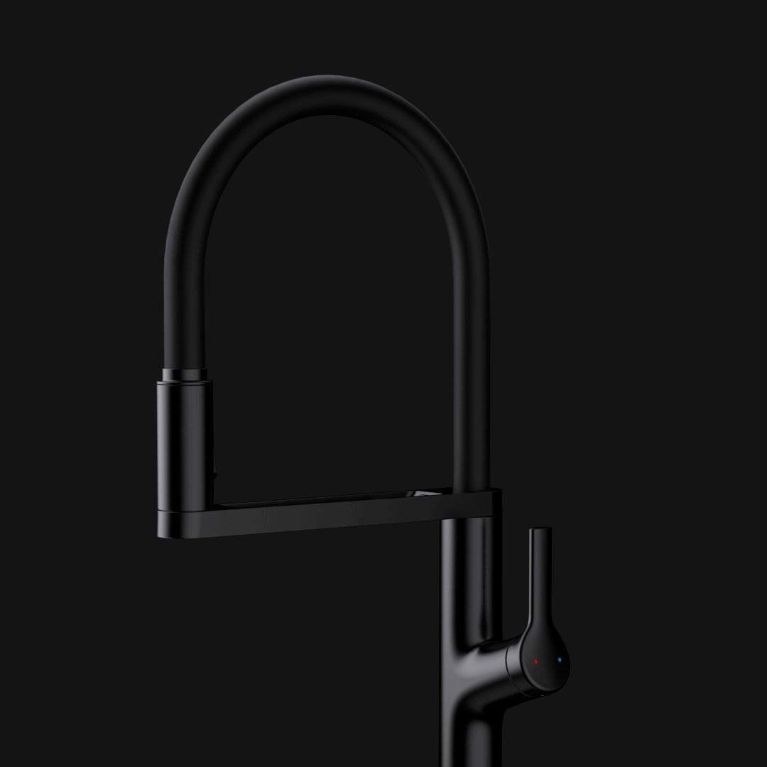 Індукційний кухонний змішувач з висувним виливом DIIIB (DXCF003-T)
