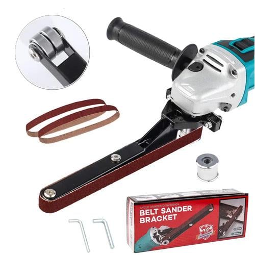 Насадка-гриндер на болгарку M10 M14 ленточная шлифовальная для УШМ 53х2 см (928126) - фото 6