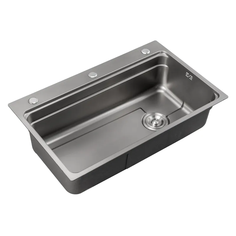 Мийка для кухні MIXXUS MS6846-Set-01 micro decor 3,0/0,8 мм з нержавіючої сталі комплект Графітовий (MI8388) Мийка для кухні MIXXUS MS6846-Set-01 micro decor 3,0/0,8 мм з нержавіючої сталі комплект Графітовий (MI8388)