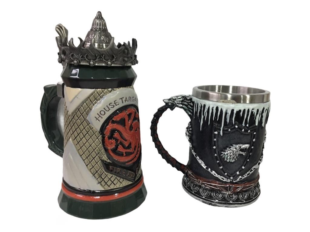 Подарочный набор кружка House Targaryen Fire And Blood Игра Престолов и Зима Близко 650/550 мл
