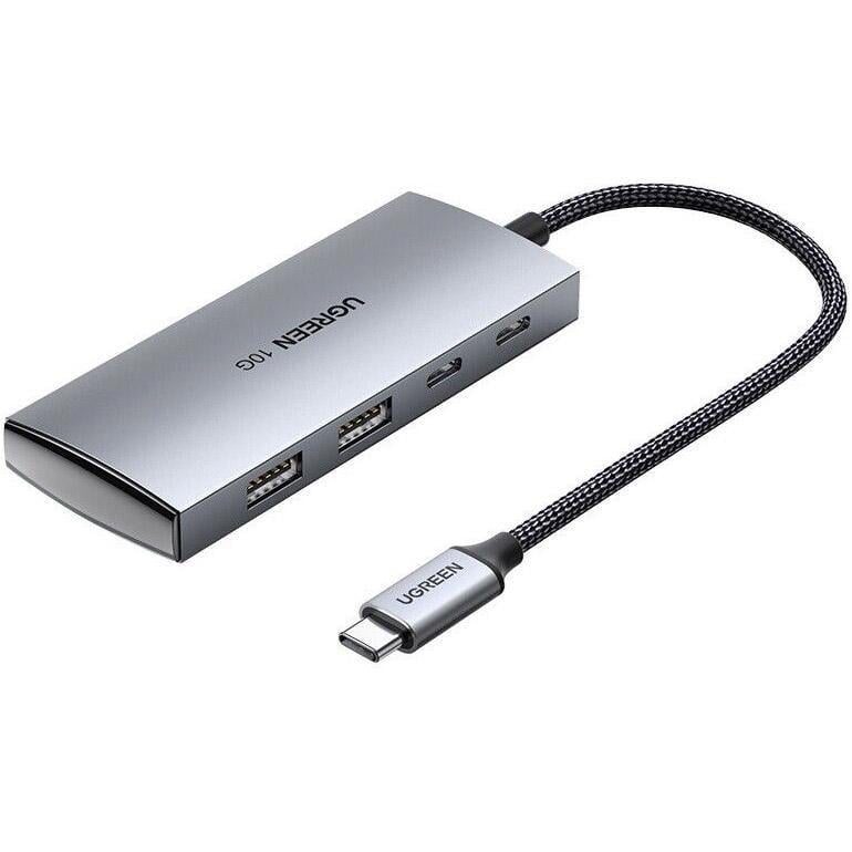 USB-хаб UGREEN CM480 USB-C to 2хUSB 3.2+2хUSB-C Adapter 10G UGR-30758 (UGR-30758)
