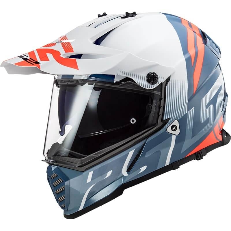 Мотошлем LS2 MX436 Pioneer EVO EVOLVE 2XL White/Cobalt (14736)