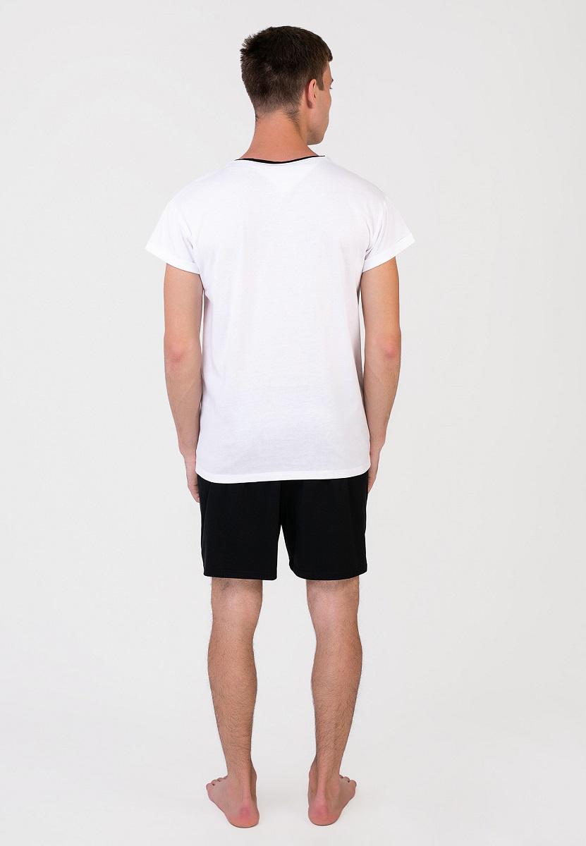 Пижама мужская Homewear Mad 19555 M Blanc/Noir (3700465519913) - фото 2 Пижама мужская Homewear Mad 19555 M Blanc/Noir (3700465519913) - фото 2
