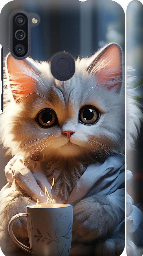 Чехол на Samsung Galaxy A11 A115F White cat (5646m-2012-42517)