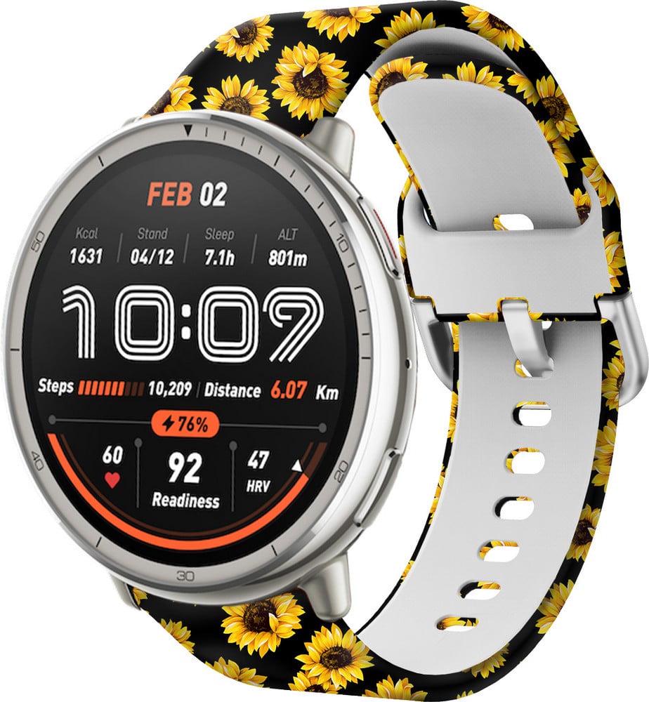 Ремешок Colorful для Amazfit Active 2 Round Sunflowers (42124)