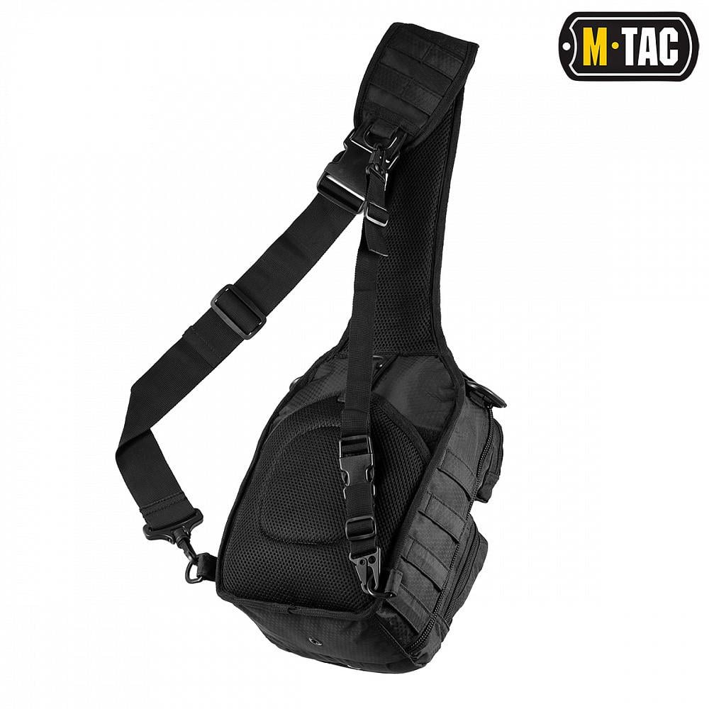 Сумка тактическая через плечо M-TAC Urban Line City Hunter Hexagon Bag Black (9157) - фото 2