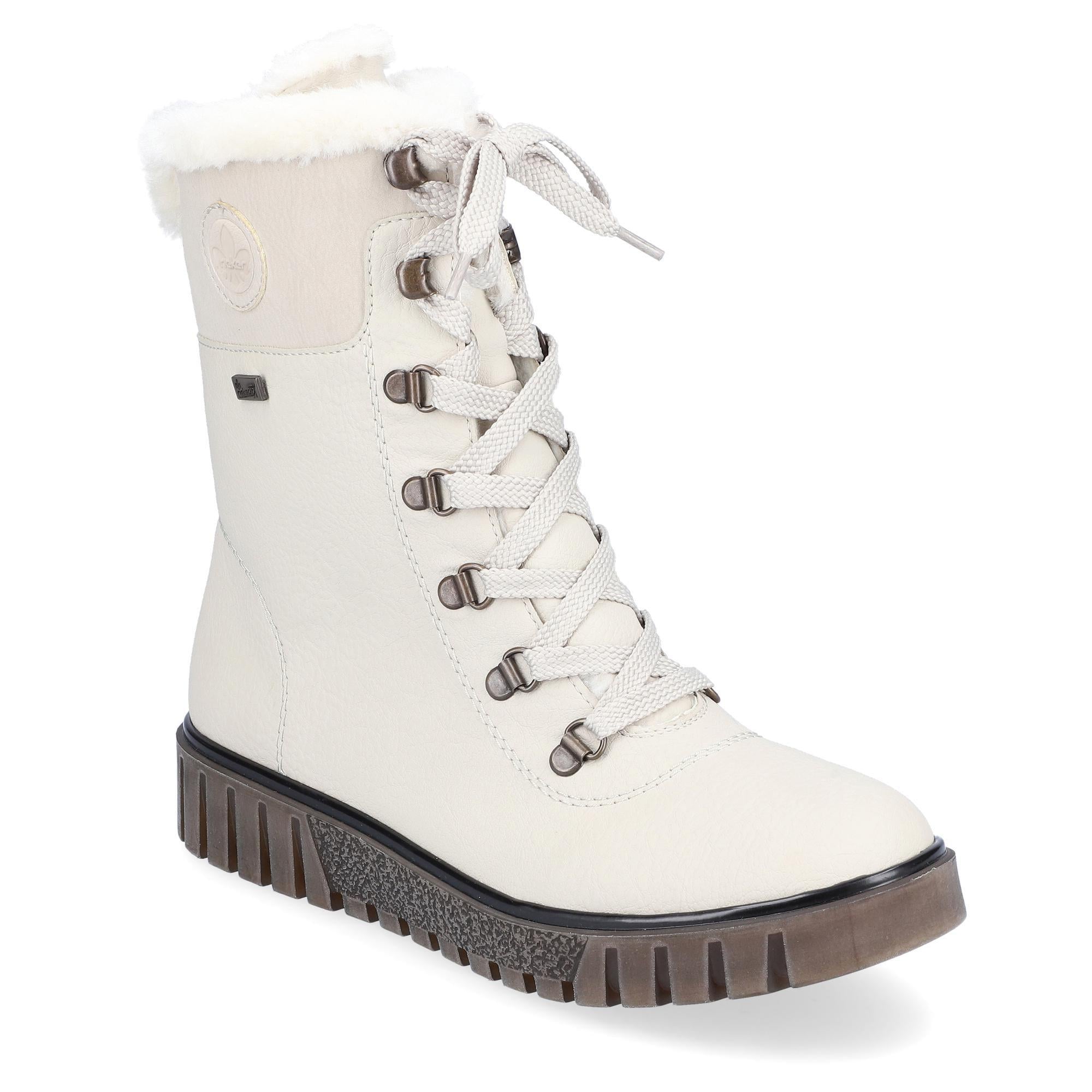 Ботинки женские зимние RIEKER повседневные р. 40 Кремовый (013892-40)