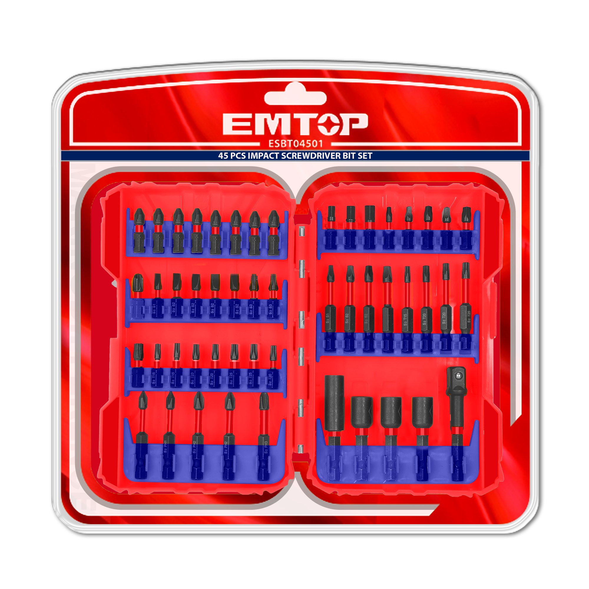 Набір біт EMTOP ESBT05001 50 шт. - фото 5 Набір біт EMTOP ESBT05001 50 шт. - фото 5