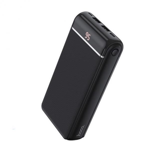 Повербанк PowerBank HOCO with Display Famous 20000mAh J59A | 2USB/Type-C/Lightning 5V-2A | black