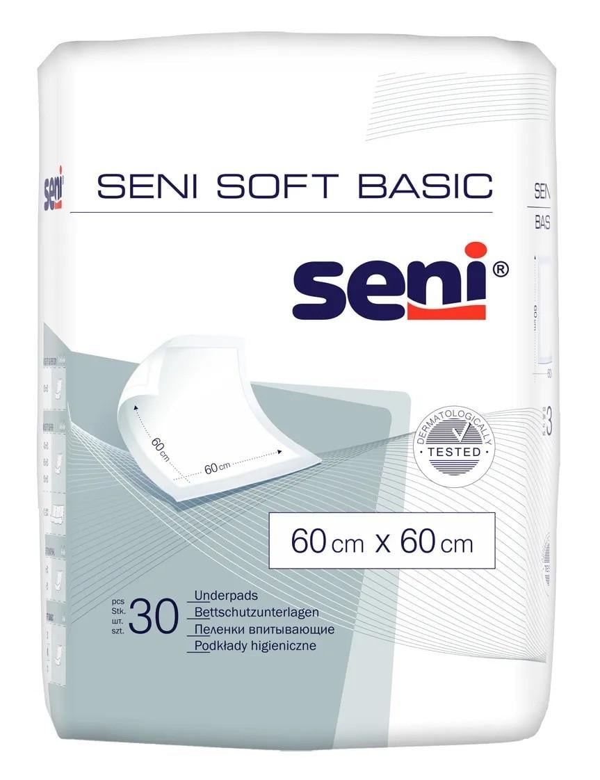 Пеленки Seni SOFT BASIC 60x60 см 30 шт.