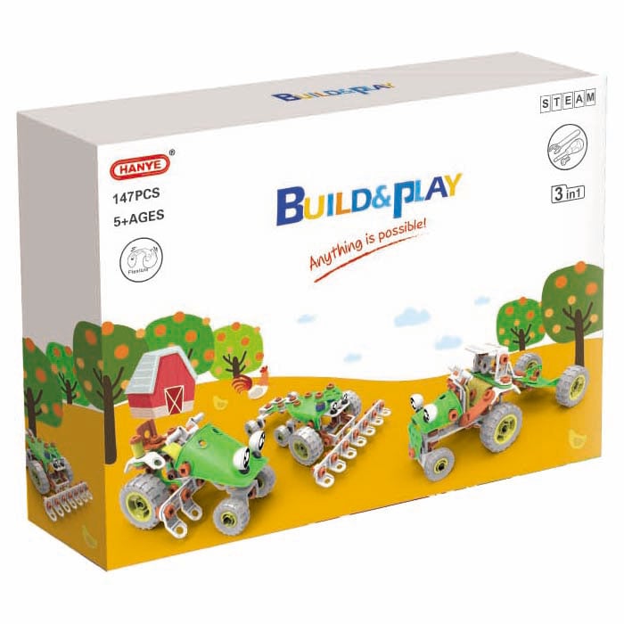 Конструктор Build&Play 3 в 1 Сельхозтехника 147 эл. (J-7744)