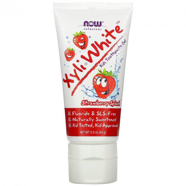 Зубная паста-гель для детей Now Foods Solutions XyliWhite Клубника 85 г (8840746)