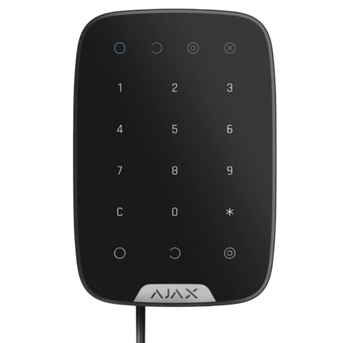 Проводная сенсорная клавиатура Ajax Superior Keypad Fibra до 2000 м Защита от подбора кода Черный (a19bda77)