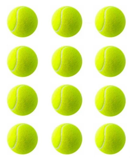Набір м'ячів для великого тенісу в чохлі 12 шт. (2662575430) Набір м'ячів для великого тенісу в чохлі 12 шт. (2662575430)
