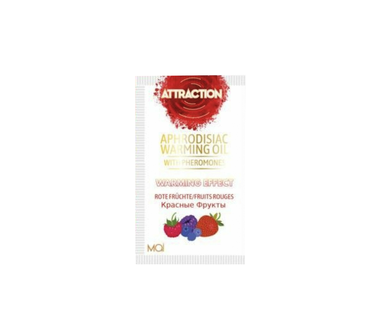 Пробник масажної олії з феромонами MAI PHEROMON MASSAGE OIL RED FRUITS 10 мл