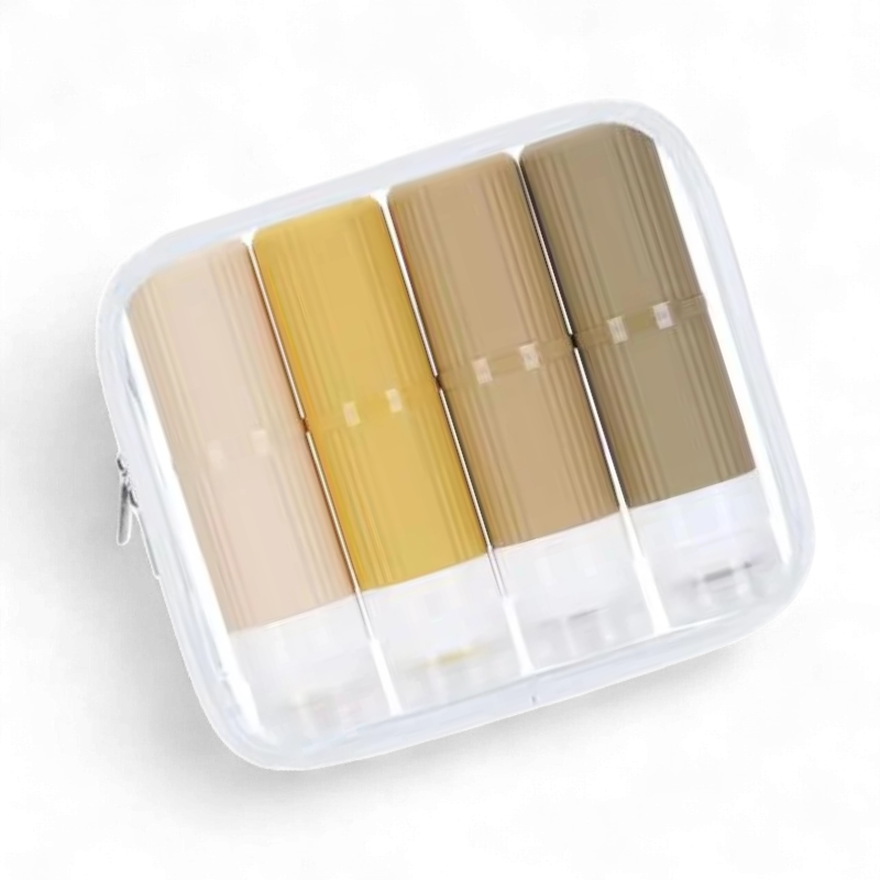 Набор флаконов для косметики Univerza силиконовый 4 шт. по 90 мл Бежевый - фото 1 Набор флаконов для косметики Univerza силиконовый 4 шт. по 90 мл Бежевый - фото 1