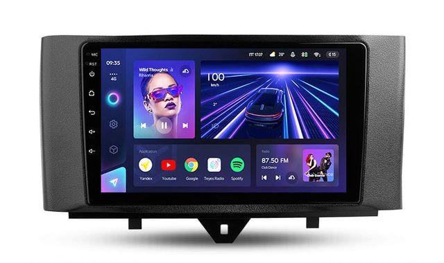 Штатная магнитола Teyes CC3 4GB+64GB 4G+WiFi Smart Fortwo 2 (2010-2015)