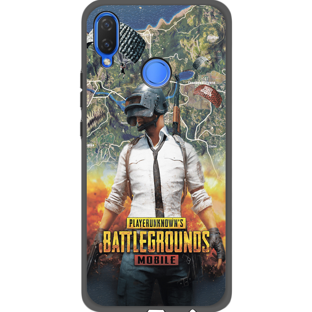 Чехол Boxface Huawei P Smart Plus PUBG Mobile Черный силикон (34912-up2309-35159)