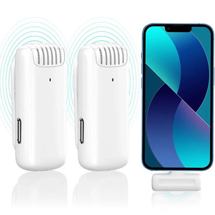 Микрофонная система беспроводная Ulanzi Vijim J12 Wireless Lavalier Microphone System Type-C White (UV-3096) - фото 4 Микрофонная система беспроводная Ulanzi Vijim J12 Wireless Lavalier Microphone System Type-C White (UV-3096) - фото 4