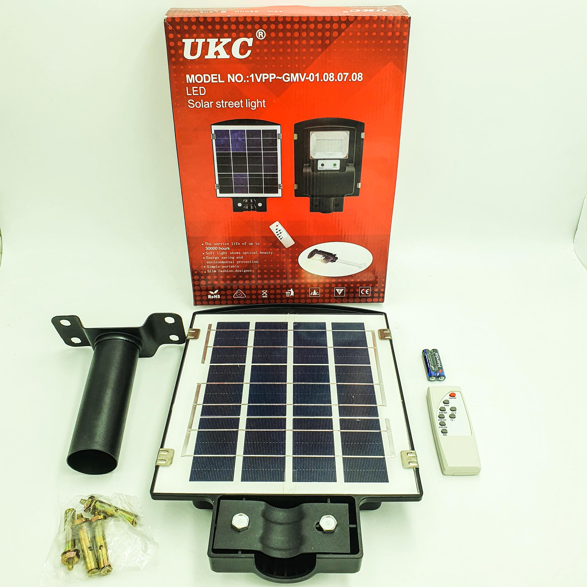 Ліхтар вуличний UKC 7141 LED 45 W 10000 mAh з пультом на сонячній батареї - фото 7