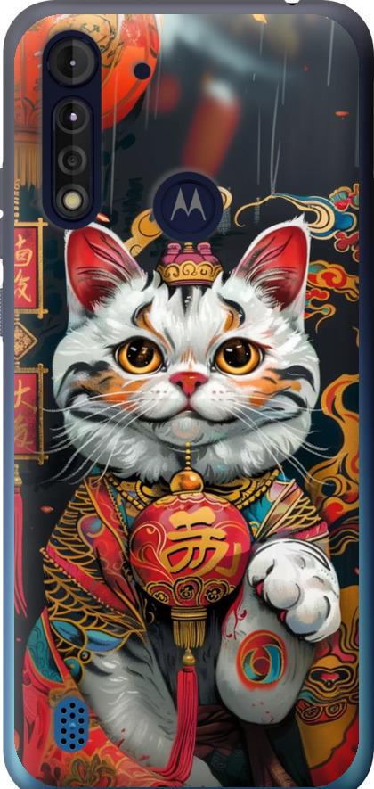 Чехол на Motorola G8 Power Lite China Cat v2 (6135u-2032-42517)