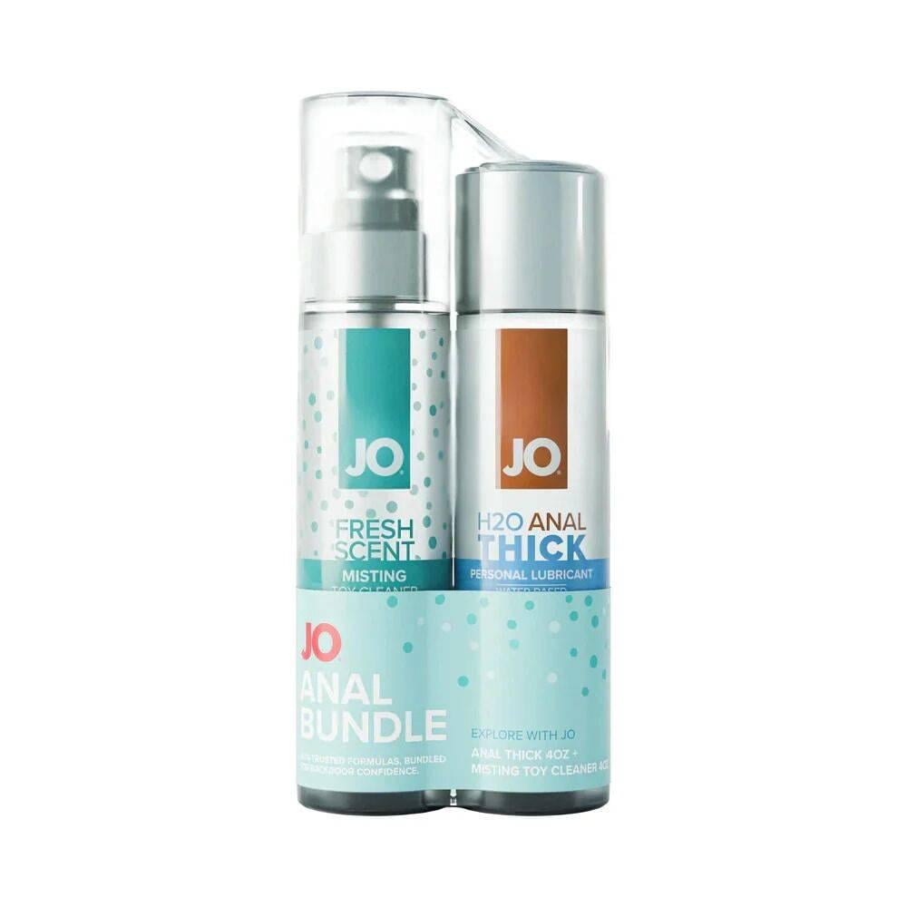 Комплект інтимний JO Anal Bundle Anal Thick та Misting Toy Cleaner 120 мл 2 од. (37990653)