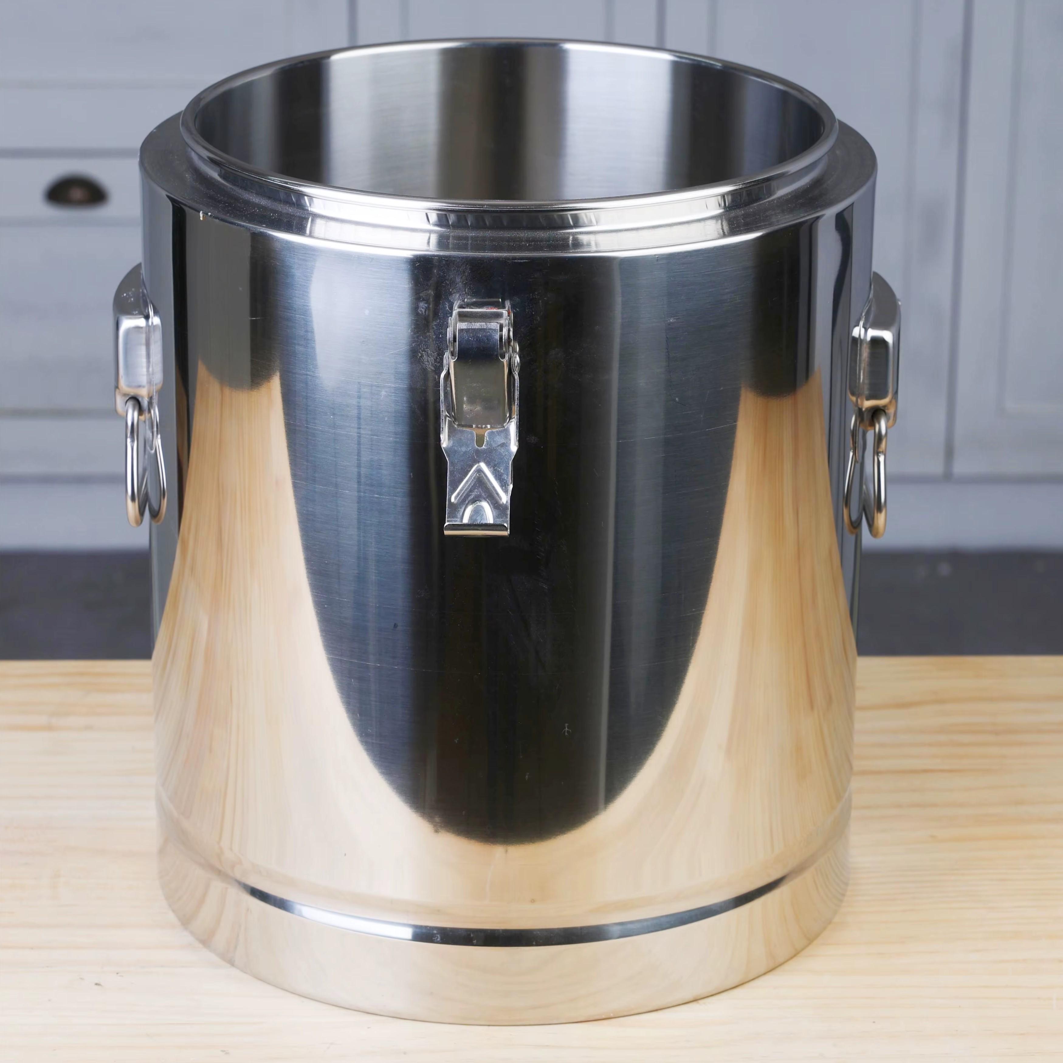 Термокастрюля пищевая A-PLUS из нержавеющей стали для транспортировки пищи 32 л (2209) - фото 6