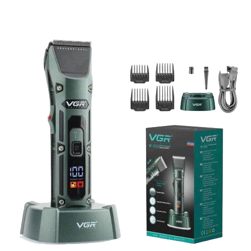 Машинка для волосся VGR V-696 Professional 4 насадки LED Display (2271720431)