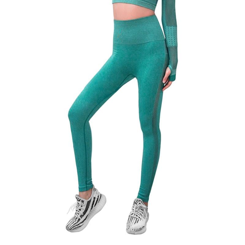 Лосины женские Lesko The Queen Jane 718-2 Green M с высокой посадкой для фитнеса спортивные леггинсы